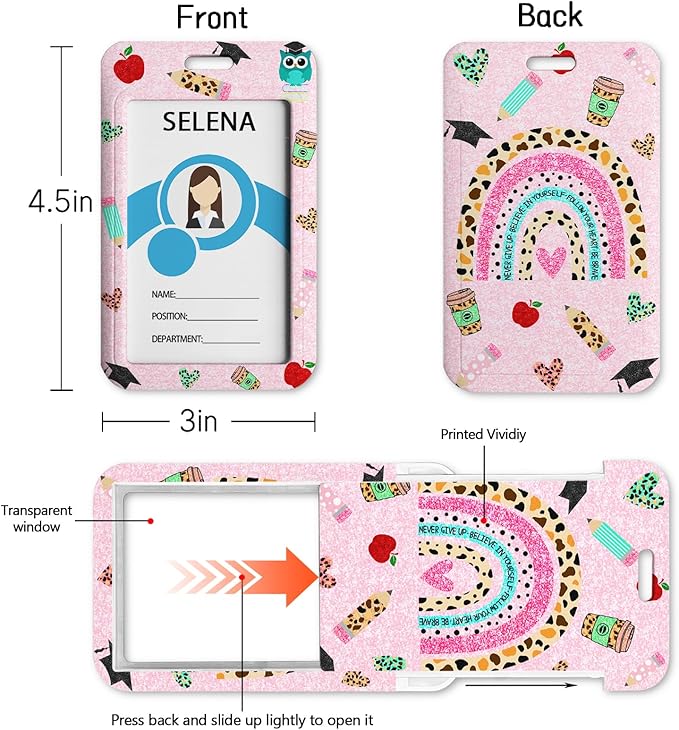 Teacher Life Lanyards for ID Badges Name Tags ID Card Holder, ID Badge Holder - Image 4