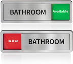 Bathroom Sliding Door Signs, Restroom Signs by Abudada