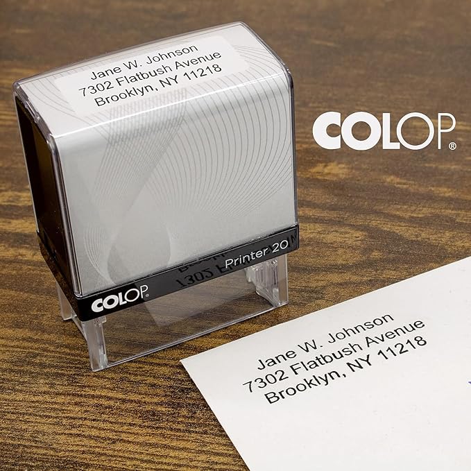 COLOP Extra Small Size Self Inking Custom Text Stamp - Image 3