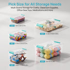 vtopmart 4 pack 6 qt plastic storage bins, package contents