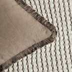 Foindtower Set of 2 Decorative Linen Fringe Throw Pillow Covers Cozy Boho - Image 3
