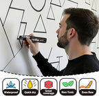 MEHVOR Acrylic Paint Markers, 5 Poster Markers Jumbo Black, 15mm Wide Tip - Image 2