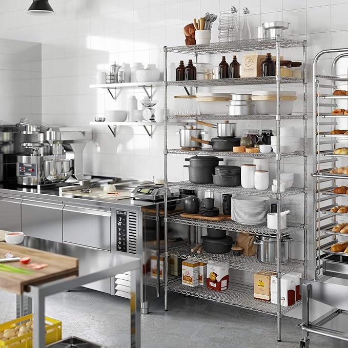 Regal Altair 18" Deep x 42" Wide x 86" Height Wire Shelving Kit | 8-Tier | NSF - Image 4
