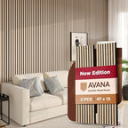 Avana Acoustic Wood Wall Panels – 47.2 X 12.6 White Oak Acoustic Panels 2 PCs – by AvanaHome