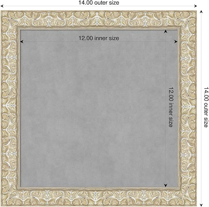 Amanti Art Silver Framed Magnetic Board 14x14 X-Small Vision Board - Image 2
