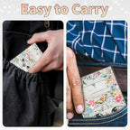 BWEGRHE Slim Credit Card Holder, Cat Flowers RFID Blocking Metal Wallet - Image 7