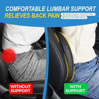 Lofty Aim Memory Foam Lumbar Support Cushion Relieves Lower Back Pain Car Seat - Image 4