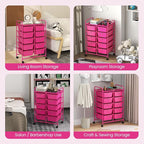 GLACER 10 Drawer Rolling Cart, Storage Cart - Image 7