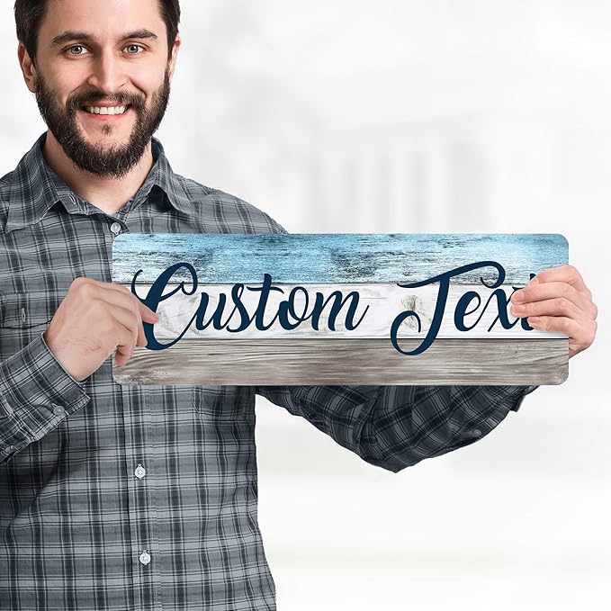 Custom Sign, Custom Street Sign, 11 Font Colors, 13 Font Styles, 4 Hole Options - Image 2