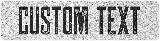 Custom Sign, Custom Street Sign, 11 Font Colors, 13 Font Styles, 4 Hole Options by MySignCenter