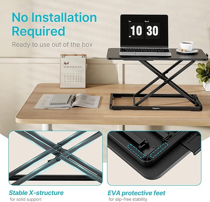 PEGZONE Keyboard and Mouse Riser, Height Adjustable keyboard stand - Image 3