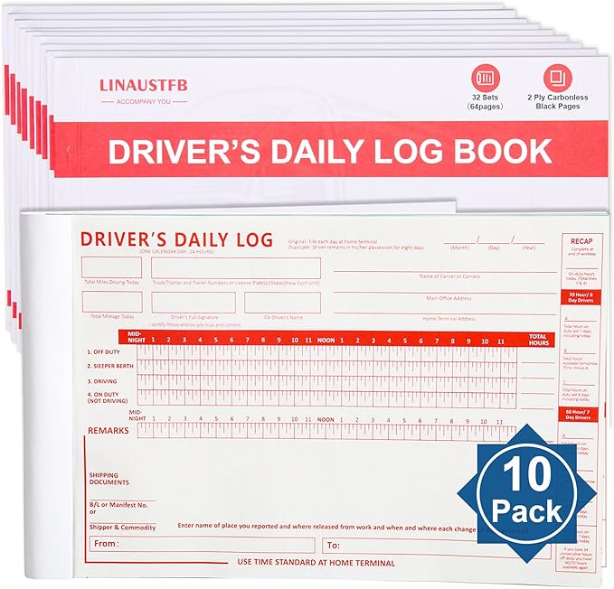 LINAUSTFB 10 Pack Daily Log Books by Unknown