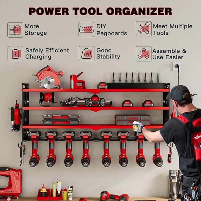 NattyDot Power Tool Organizer Wall Mount - Image 2