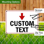 Custom Arrow Directional Sign, Down Arrow, 10x14 Inches, Rust Free .040 Aluminum - Image 5