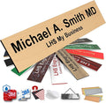 Engraved Name Plates for Door Sign Personalized Cashew Plastic Plaque by LHS+My+Business