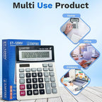 Empire Desk Calculator with Large Key Buttons, 12-Digit Large Eye-Angled Display - Image 4