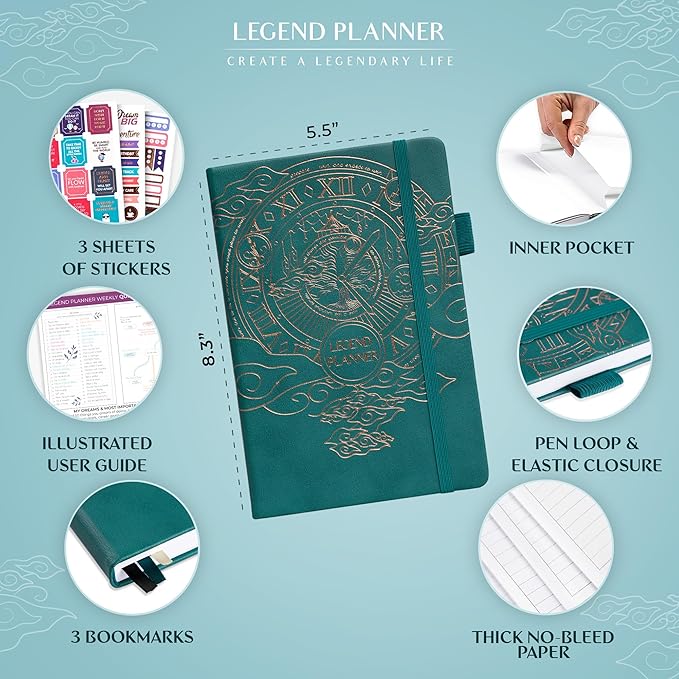 Legend Planner – Weekly & Monthly Life Planner to Hit Your Goals & Live - Image 2