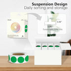 Green 1 Inch Round Color Coding Labels - Image 4