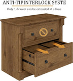 blini 2 Drawer File Cabinet Farmhouse Lateral File Cabinet - Image 5