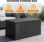 sundale 70 gallon oudoor deck box, large rattan, package contents