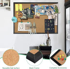 FEBSNOW Cork Board Bulletin Board 23 x 15.7Inches - Image 3
