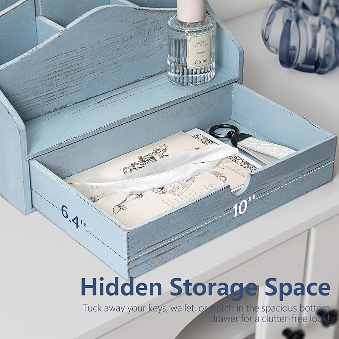 Rebee Vision Pine Wood Mail Organizer - Image 5