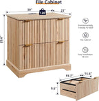JXQTLINGMU 2 Drawer File Cabinet - Image 2