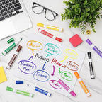WOSWEL Dry Erase Markers, Chisel Tip Whiteboard Markers, Low Odor Thick Dry - Image 3