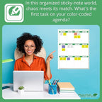 Earth Green12 Section Task, Objective and Goals Planning System Vertical 24"x - Image 4
