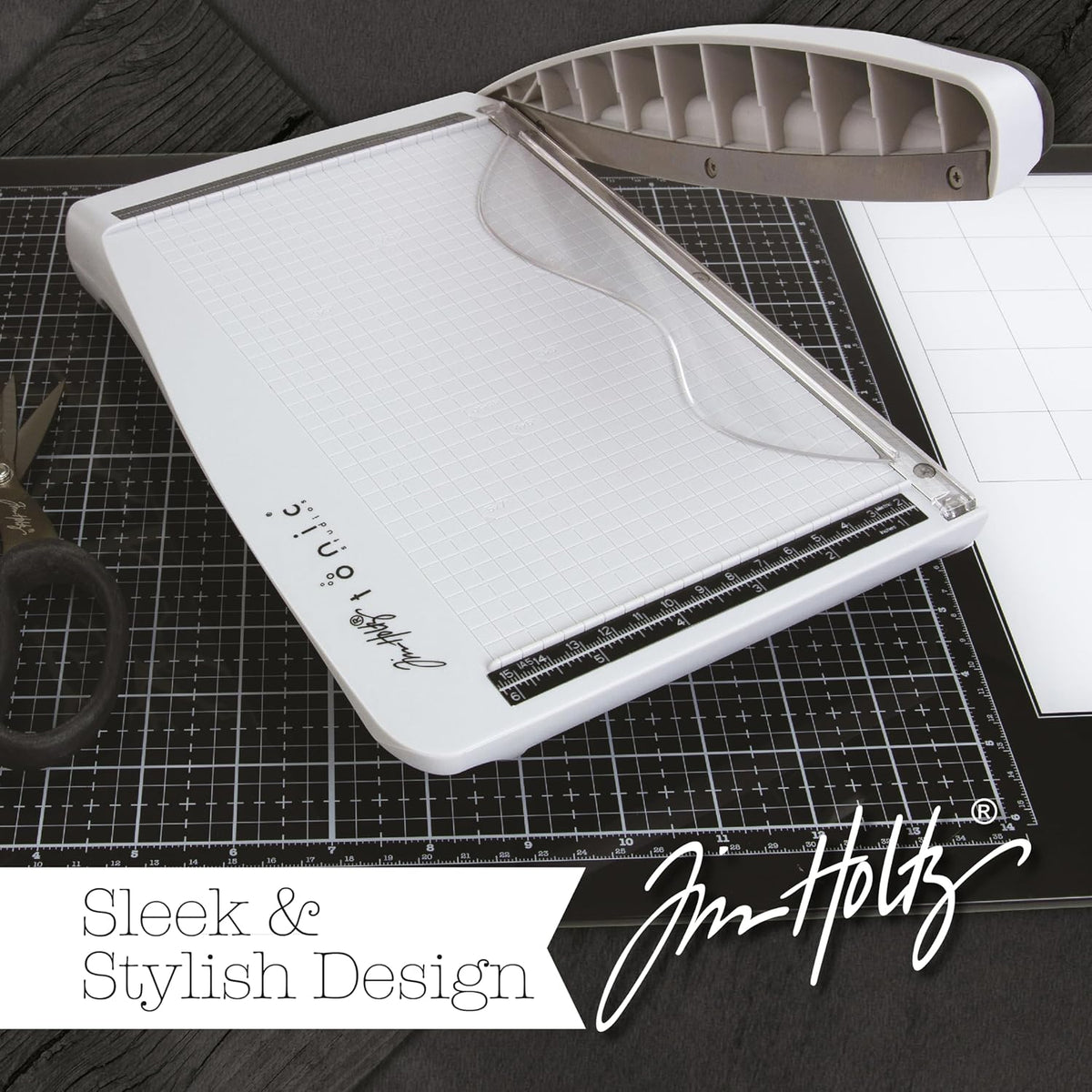 Tonic Studios Paper Cutter Tool - Guillotine Paper Trimmer for Scrapbooking, ...