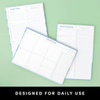 PAPERAGE To Do List Notepad & Weekly Planning Pad, 60 Sheets, 6.5 in x 9.5 in, Undated Weekly Planner & To Do List Notebook for Work, Home Office & School, (Blue)