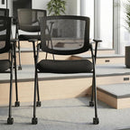 40 Pack Chairs Stackable Conference Room Chairs - Image 2