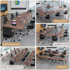 Folding Conference Table 4ft 5ft, Foldable Office Meeting Desk - Image 7