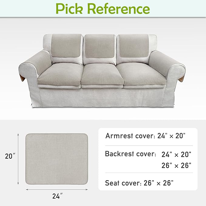 Couch Arm Covers, Sofa Arm Covers, Waterproof Armrest Covers - Image 6