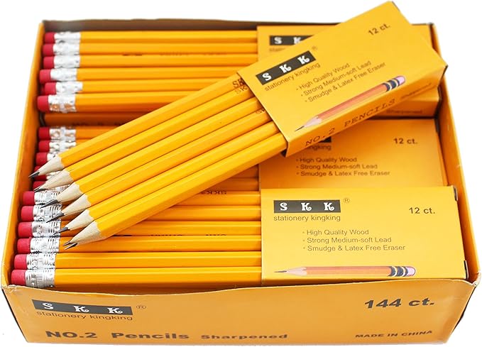 SKKSTATIONERY Pre-sharpened pencils, Pencils Sharpened by SKKSTATIONERY