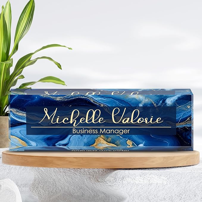 Personalized Name Plate for Desk, Custom Desk Name Plate, Acrylic Name Plate - Image 7