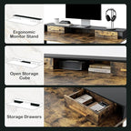 ModernMate Standing Desk with 4 Drawers, 47.2 x 23.6 Inch Whole Piece Height - Image 4