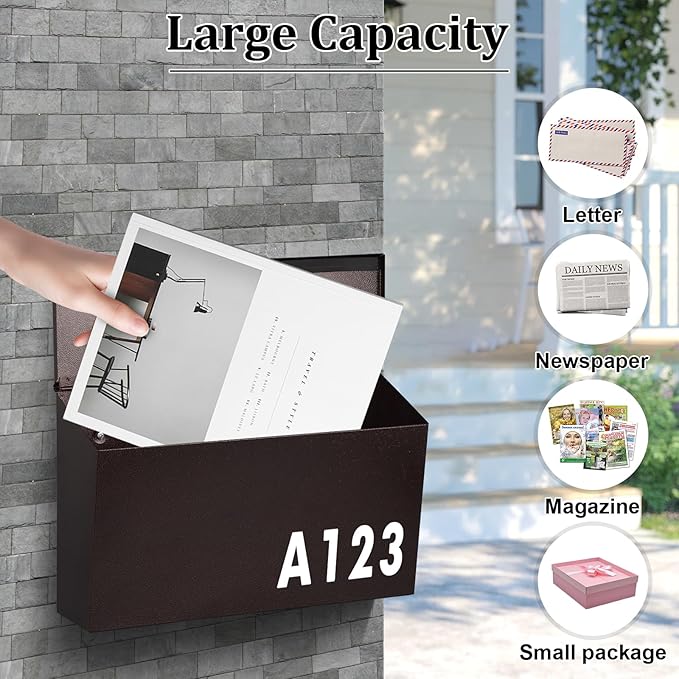 Dalmbox Wall-Mount Mailbox Large Mailbox - Image 4