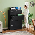 Letaya File Cabinets, 4 Drawer Metal Lateral Filing Organization Storage - Image 2