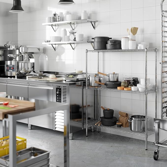 Regal Altair 14" Deep x 42" Wide x 54" Height Wire Shelving Kit | 3-Tier | NSF - Image 7