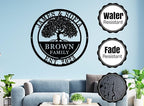 Custom Tree of Life with Roots Family Name Sign, Personalized Metal Sign - Image 5