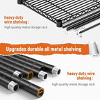 REIBII Storage Shelves 45.3''W Wire Shelving Unit 4 Tier Metal Shelves - Image 7