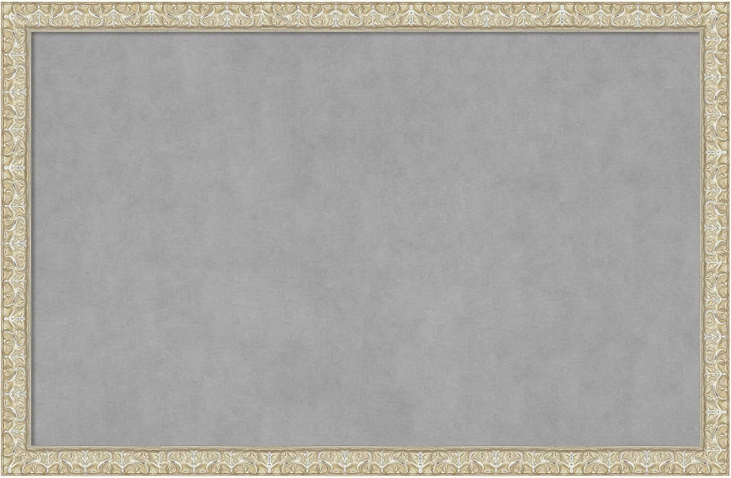 Amanti Art Silver Framed Magnetic Board 22x34 Large Vision Board