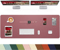 Leather Desk Pad Protector, Large Desk Mat, Mouse Pad, Non-Slip PU Leather Desk by cebowa