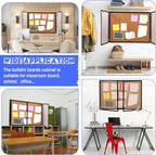 Enclosed Bulletin Board 48" x 36" Weather Resistant Lockable Notice Cork - Image 6