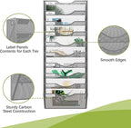 EasyPAG 10 Pocket Mesh Wall File Organizer, Hanging Paper Folder Holder - Image 3