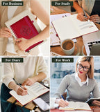 PAIBAS Blank Journal Notebook for Women Men, 160 Pages, A5 Hardcover Sketchbook - Image 8
