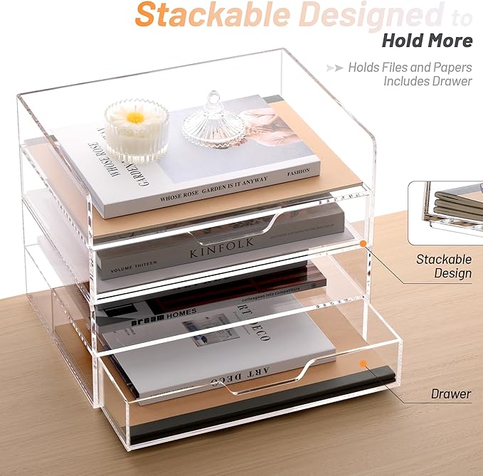 SANRUI 2-Tier Paper Letter Tray Organizer - Image 3