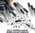 Dabo&Shobo Permanent Markers, 160 Pack Black Permanent Markers Bulk, Fine Tip - Image 5