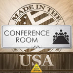 Conference Room Sign Office Meeting Sign, Brushed Silver, Fade Resistance - Image 7